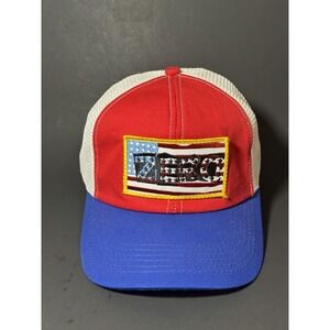Y2K ZERO Skateboarding USA Flag Mesh Snap Back‎ Hat